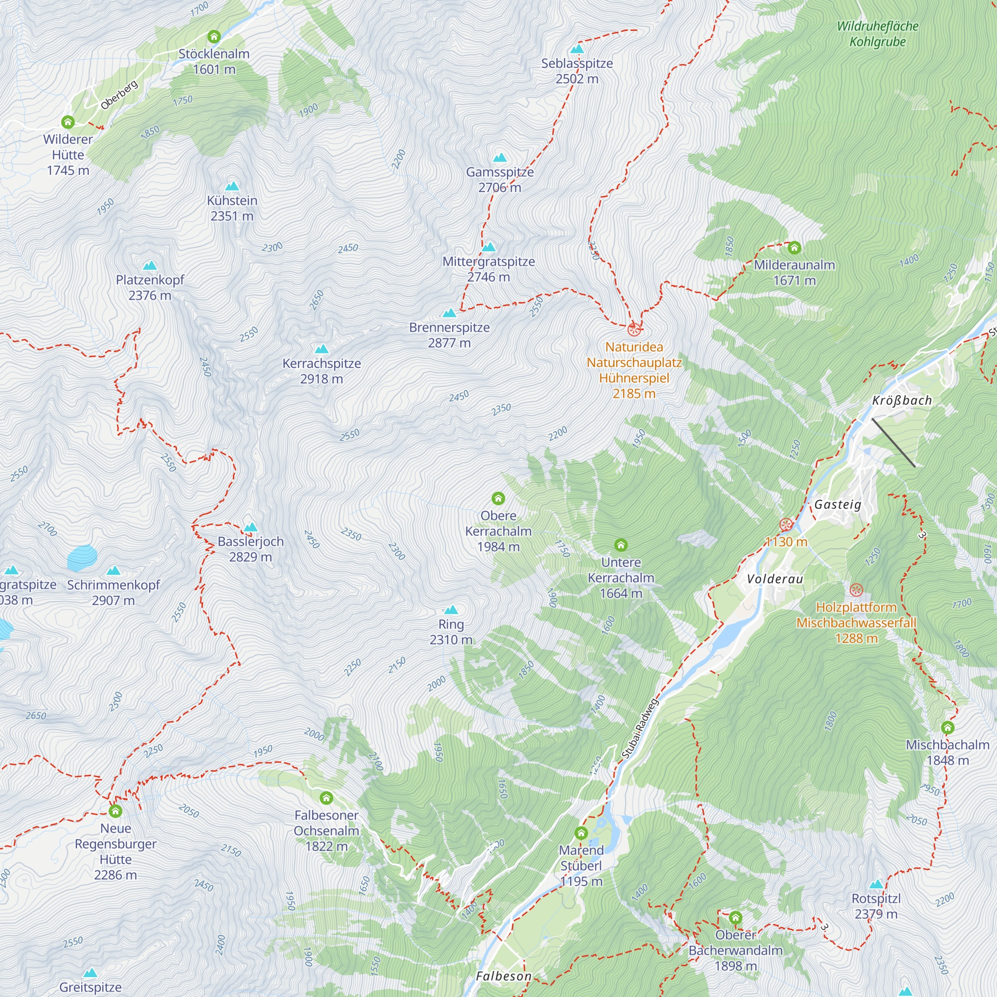 Obere Kerrachalm map