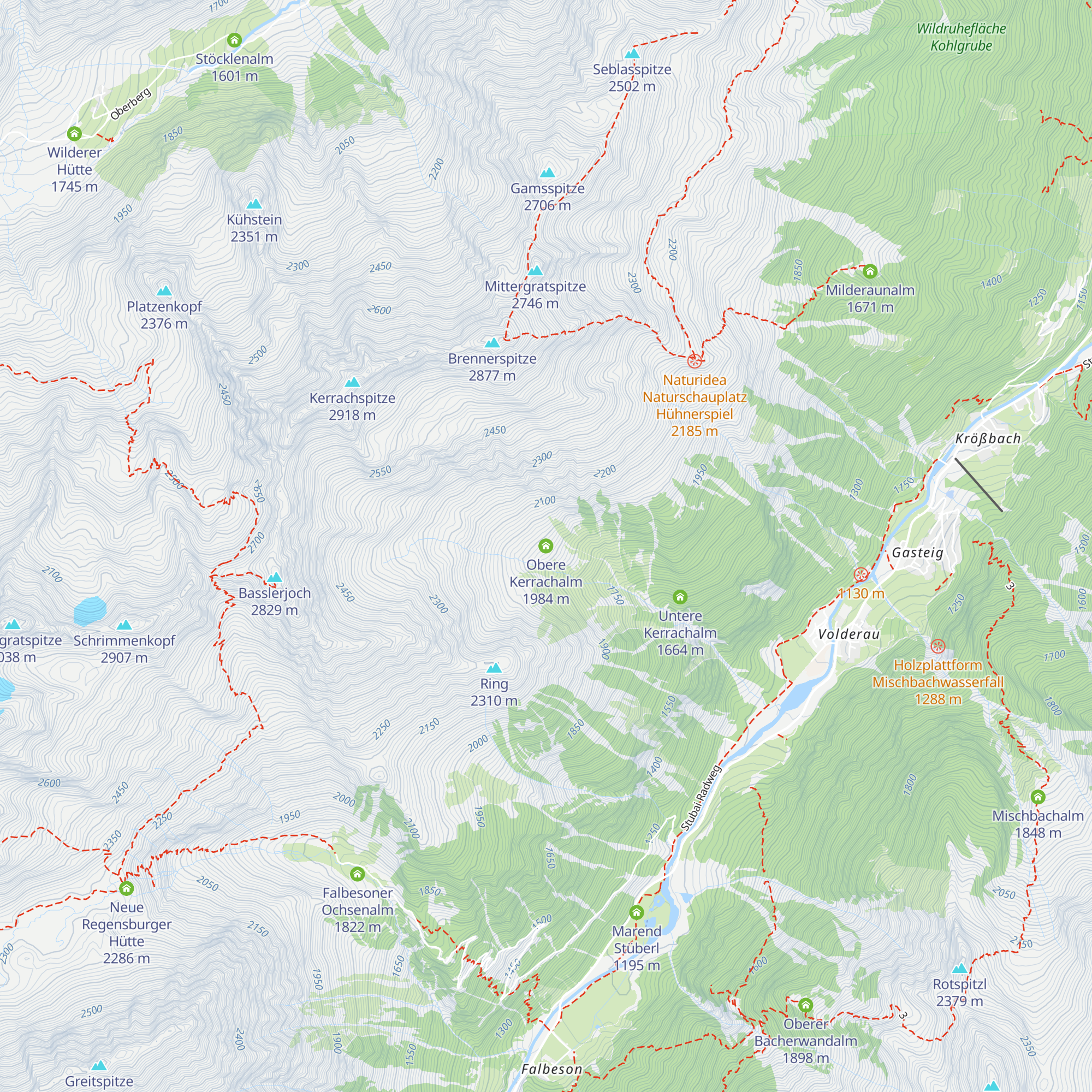Obere Kerrachalm map