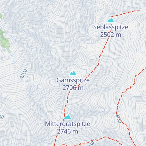 Map of Gamsspitze
