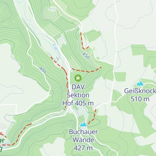 Map of DAV Sektion Hof