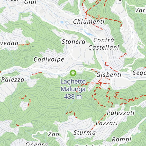 Map of Laghetto Malunga