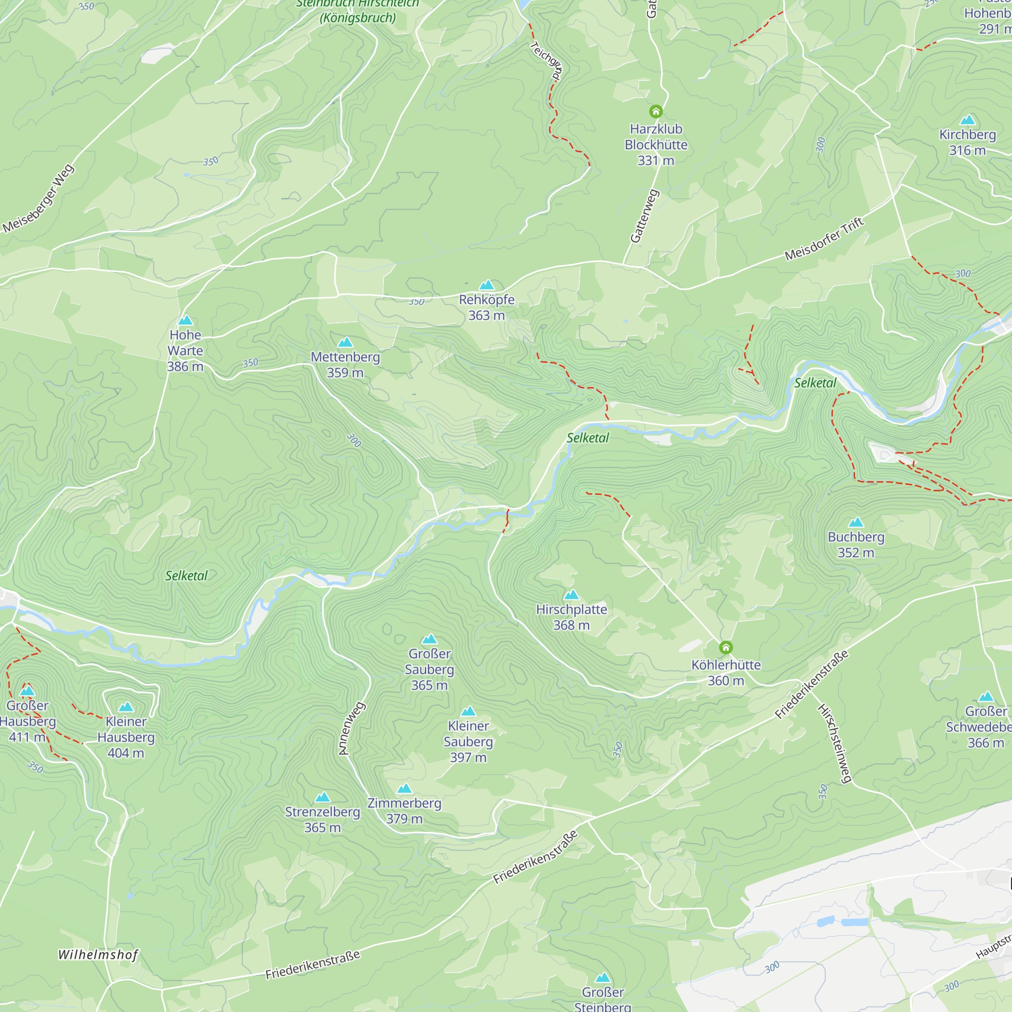 Schutzhütte am Mettenberg map