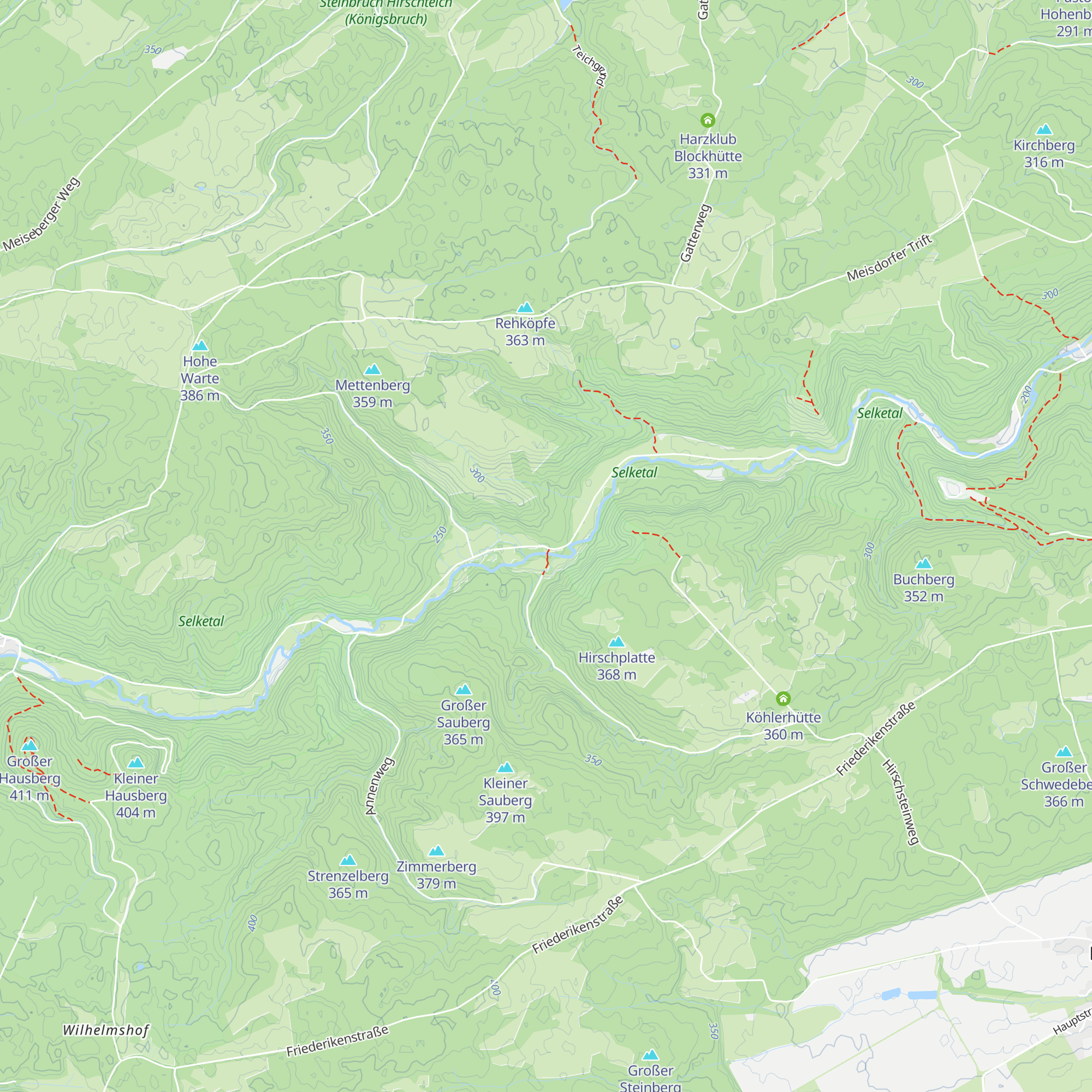 Schutzhütte am Mettenberg map