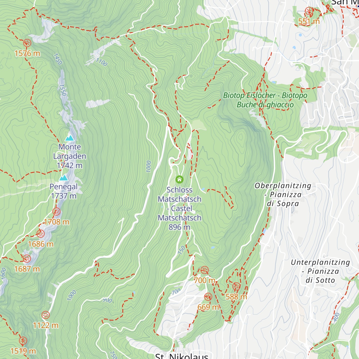 Schloss Matschatsch - Castel Matschatsch map