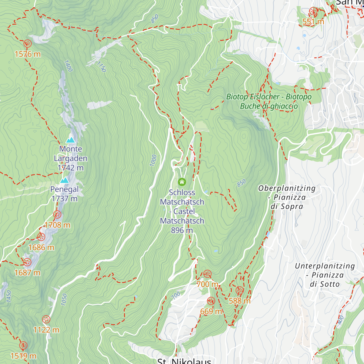 Schloss Matschatsch - Castel Matschatsch map