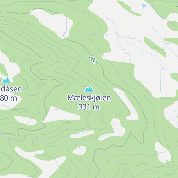 Map of Mæleskjølen