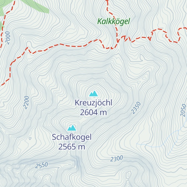 Map of Kreuzjöchl