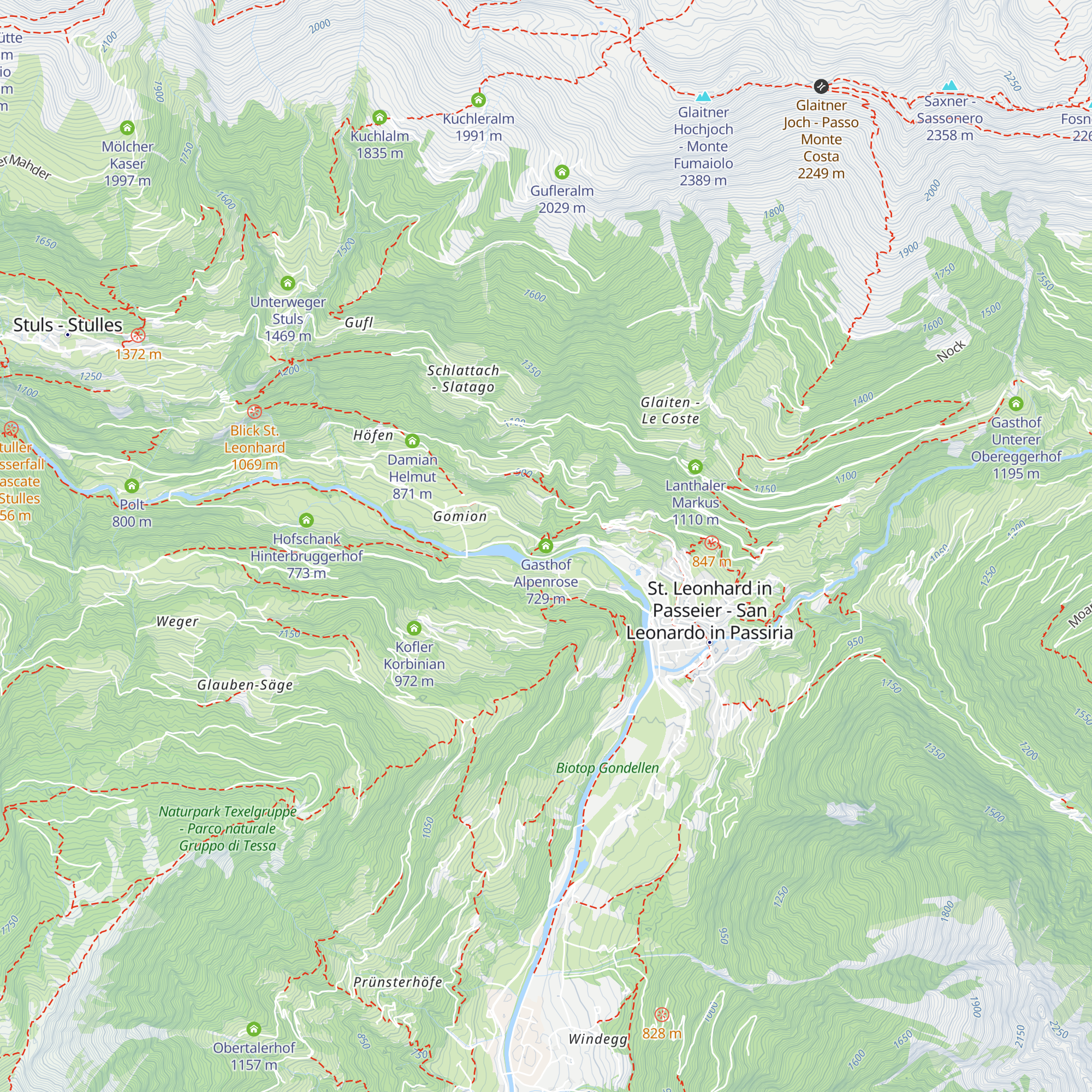 Gasthof Alpenrose map
