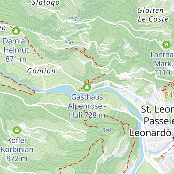 Map of Gasthaus Alpenrose - Huli
