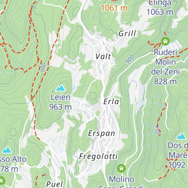 Map of Dos de le Morf
