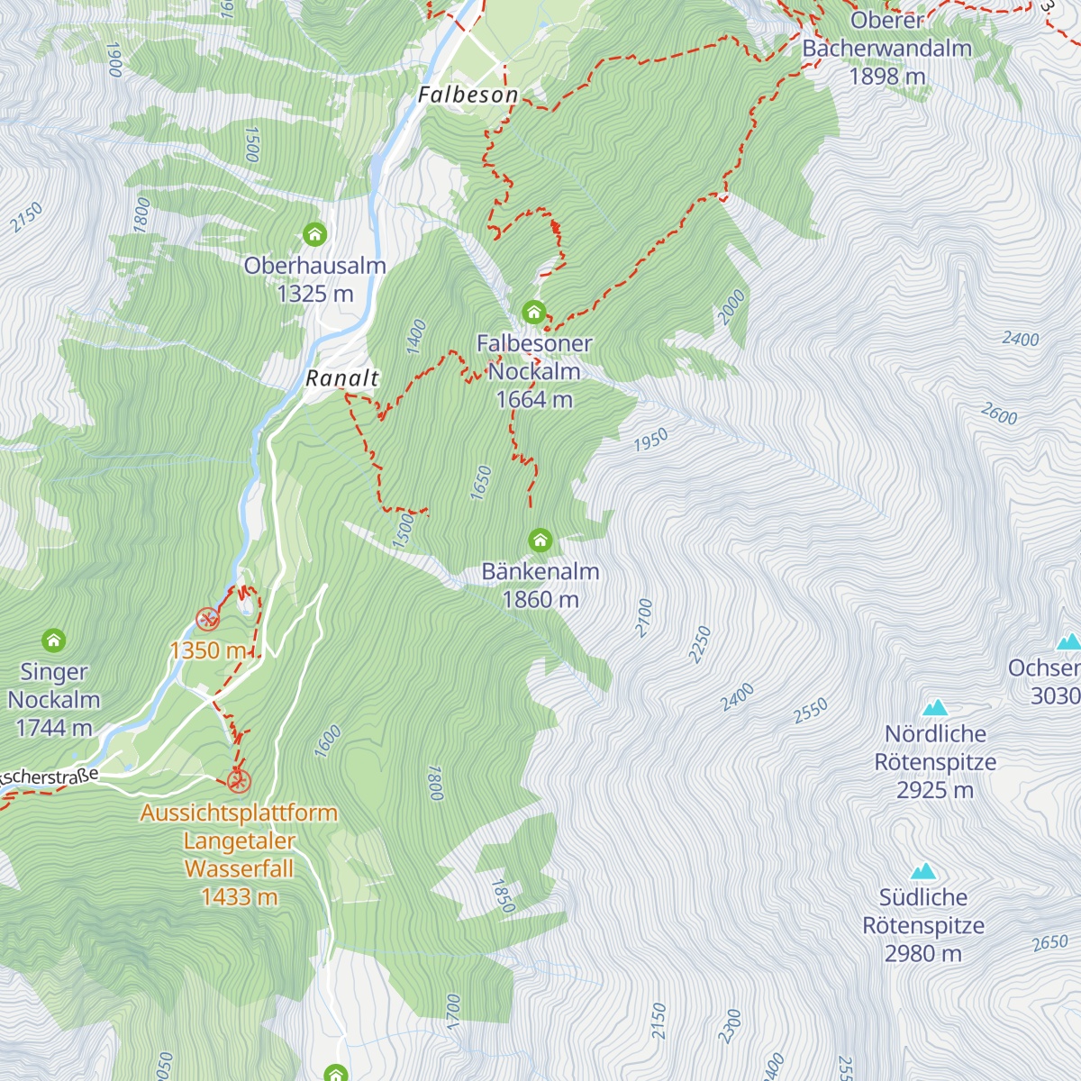 Bänkenalm map
