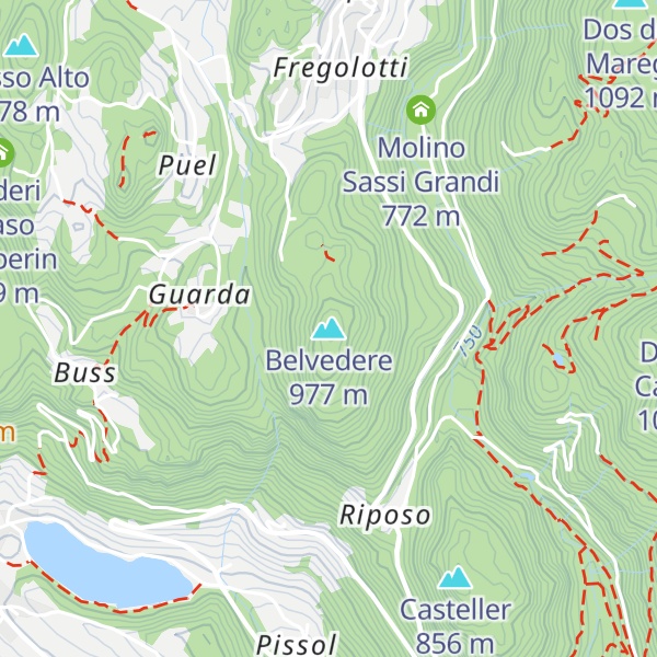 Map of Belvedere
