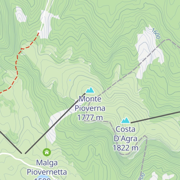 Map of Monte Pioverna