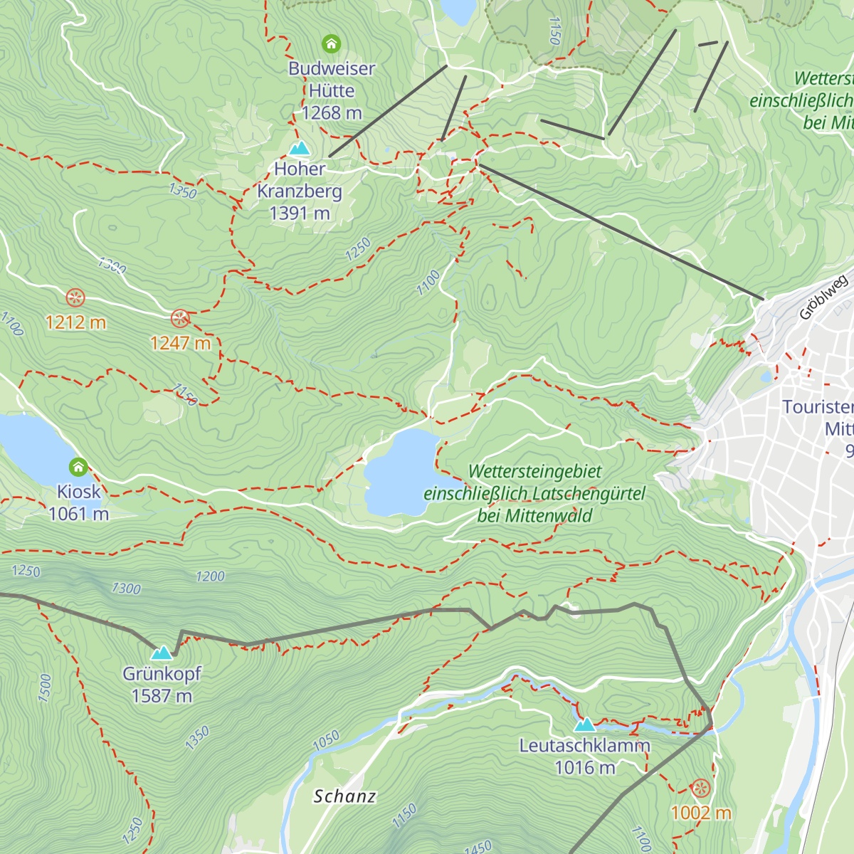 Cafe Lautersee Alm map
