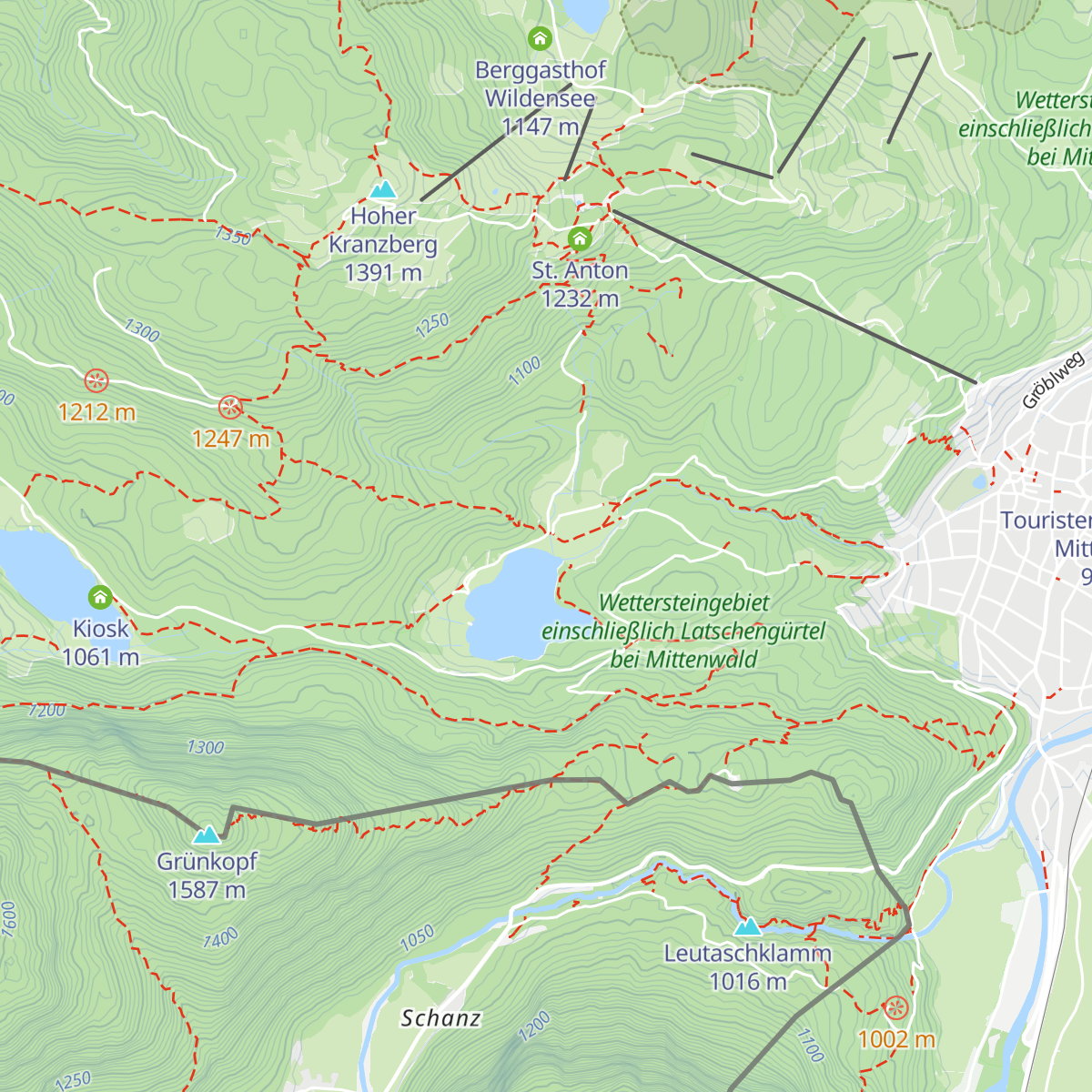 Cafe Lautersee Alm map