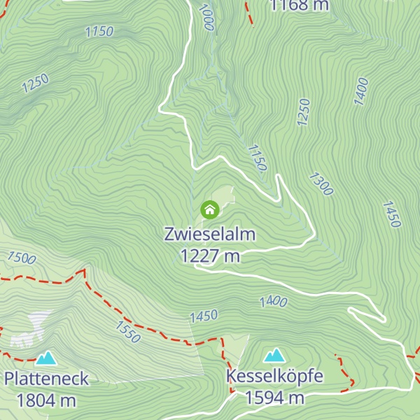 Map of Zwieselalm