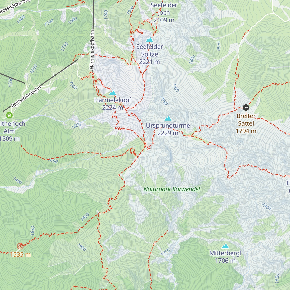 Nördlinger Hütte map
