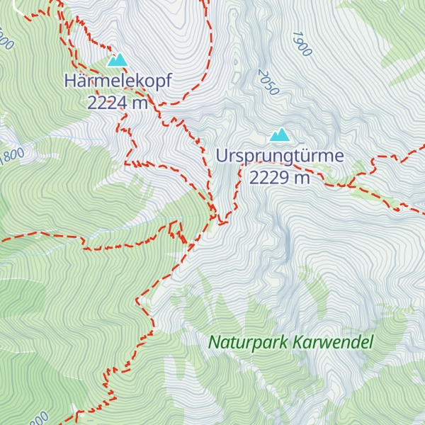 Map of Nördlinger Hütte