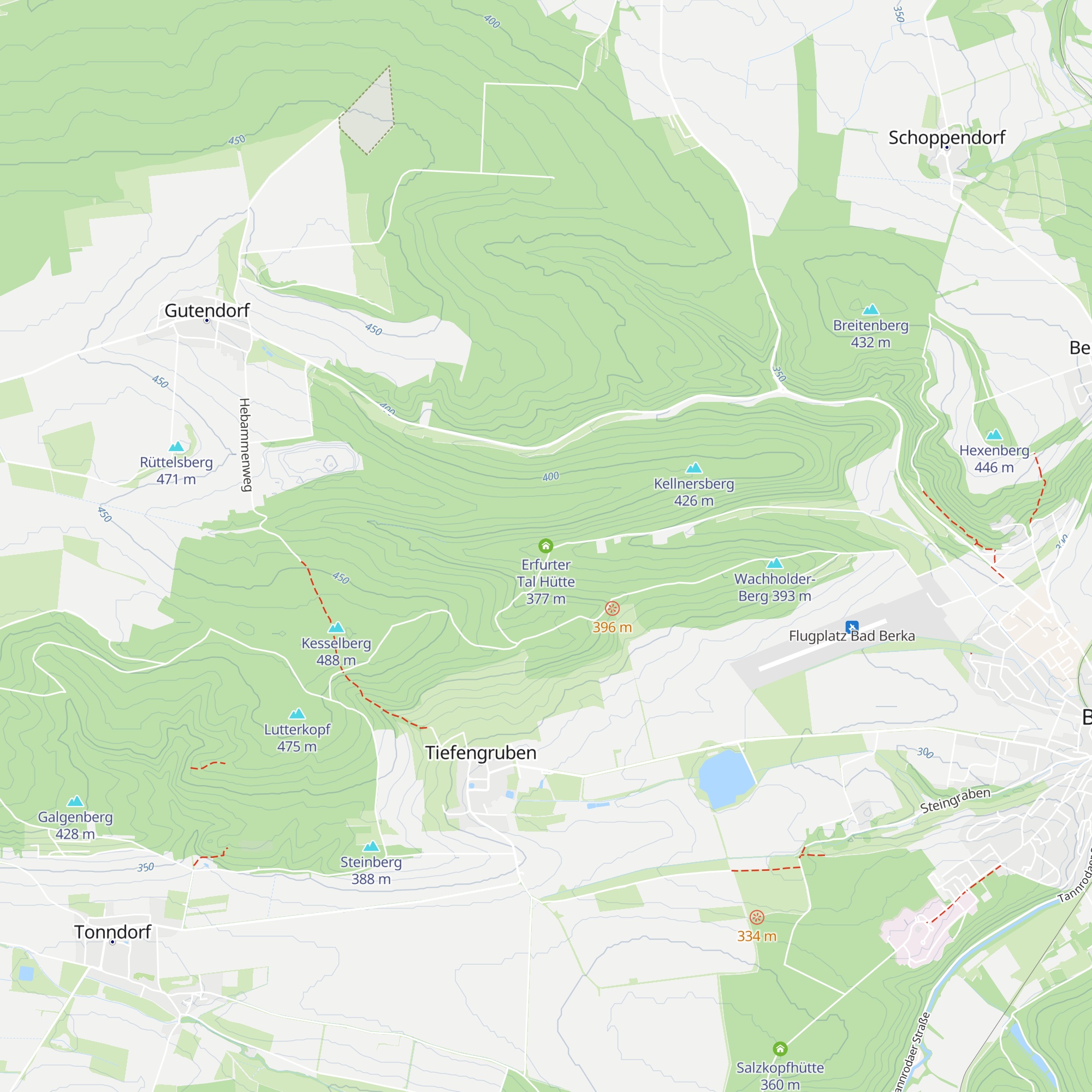 Erfurter Tal Hütte map