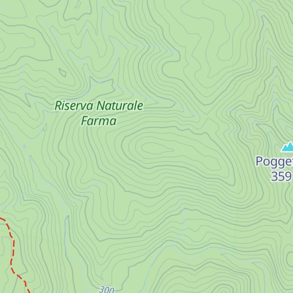 Map of Poggio Chiesino