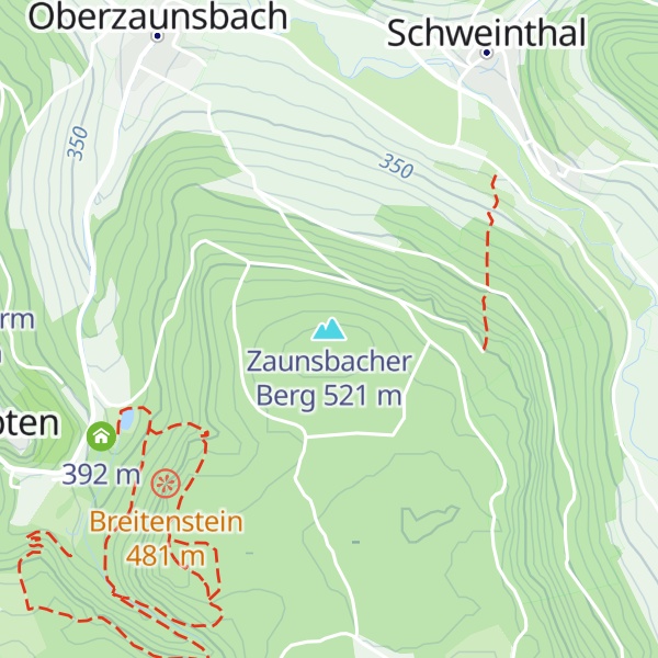 Map of Zaunsbacher Berg