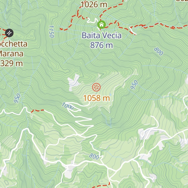 Map of Malga Rialto
