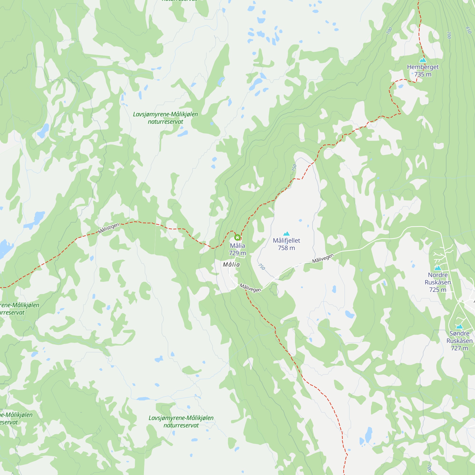 Målia map