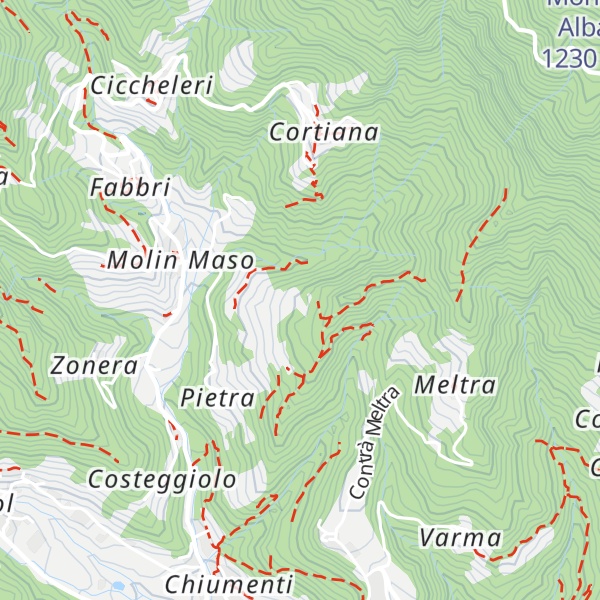 Map of Tezza del Gelindo