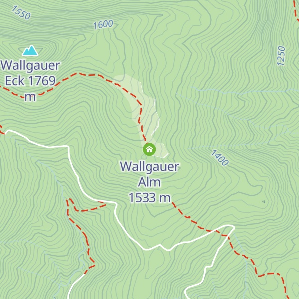Map of Wallgauer Alm