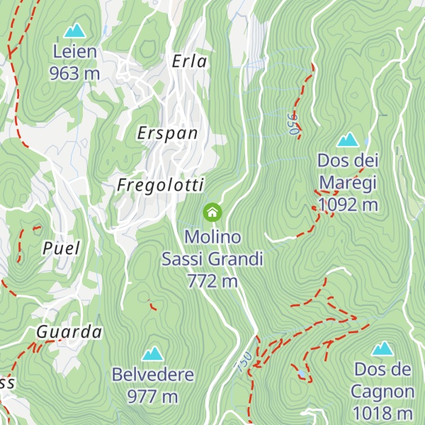 Map of Molino Sassi Grandi