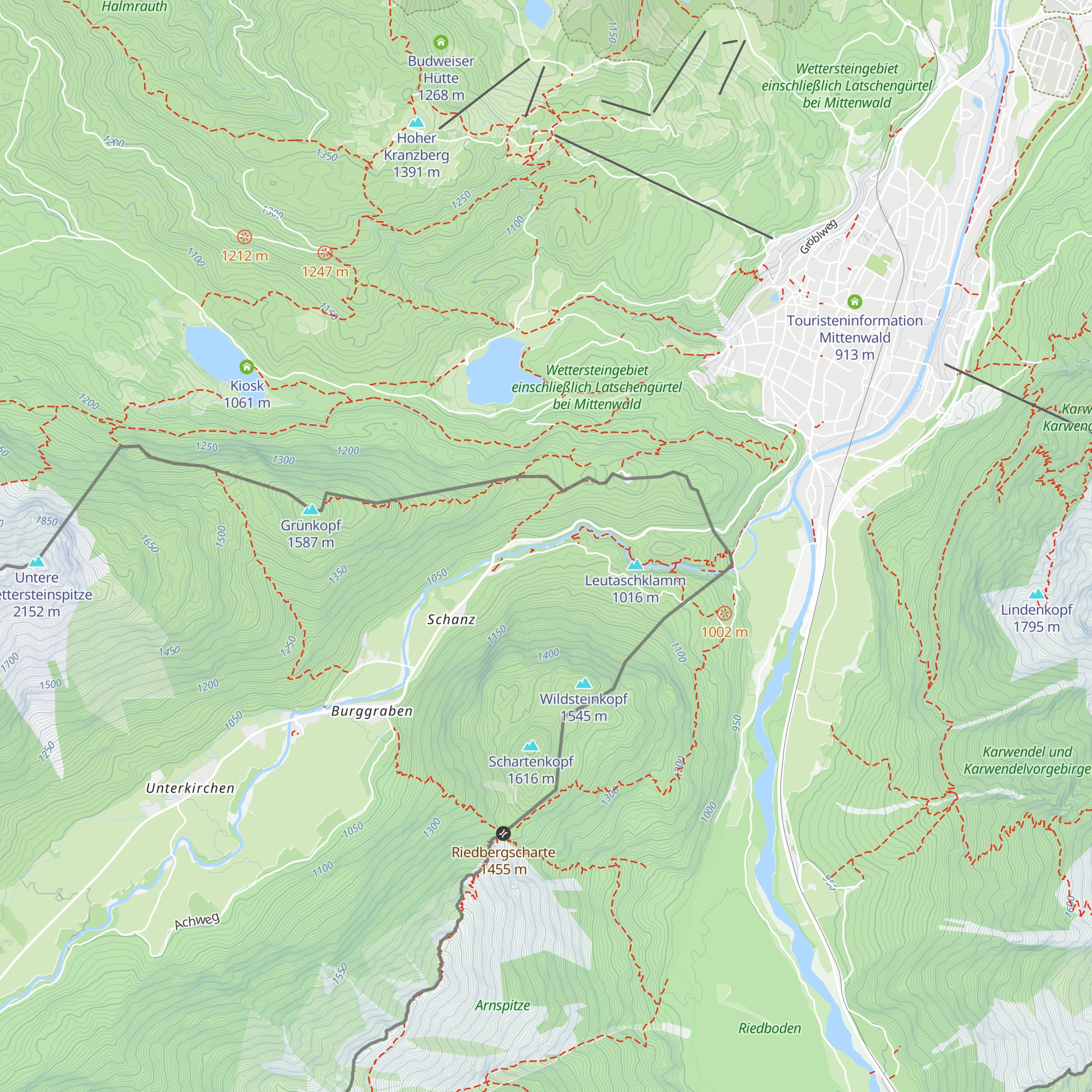 Elektrizitätswerk Leutasch map