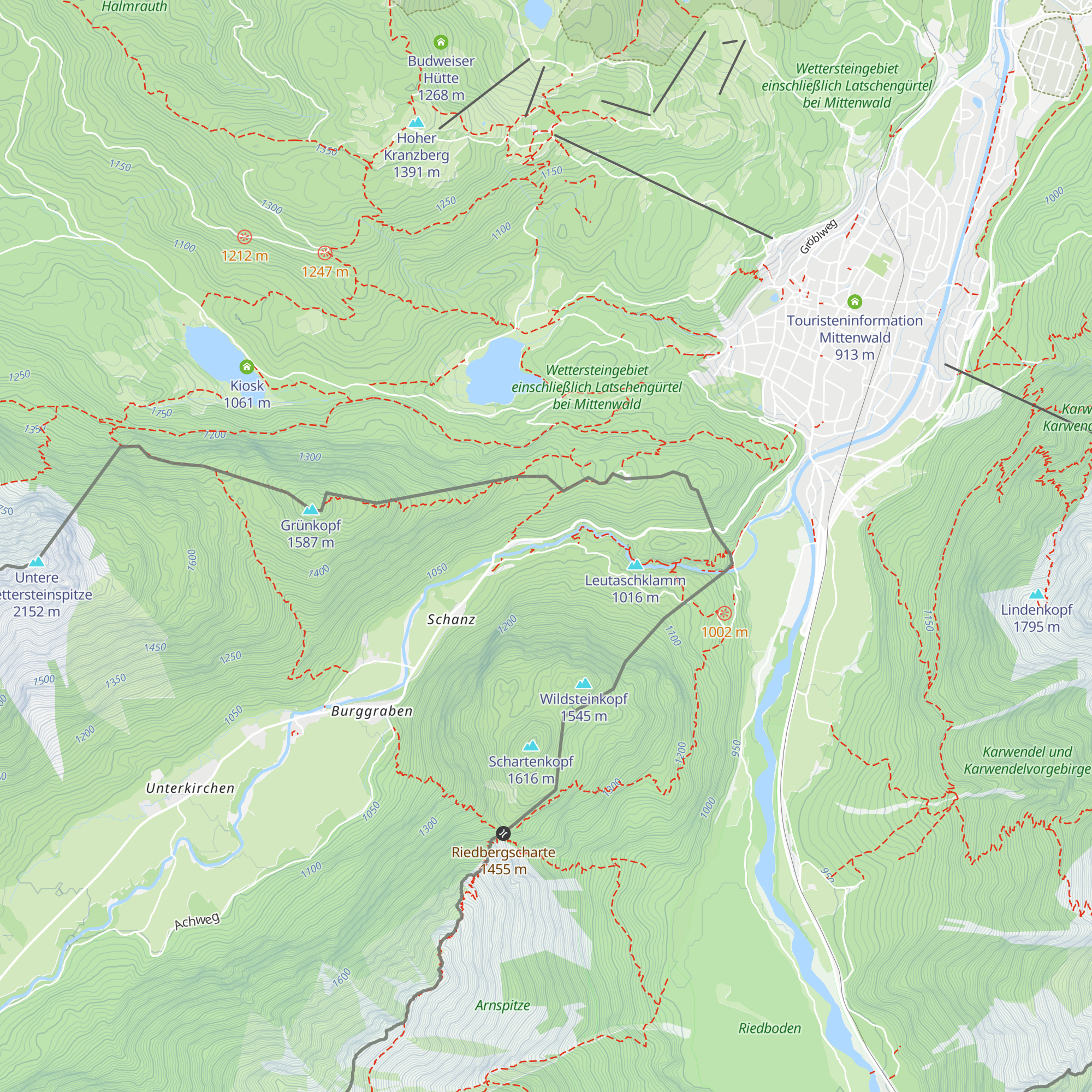 Elektrizitätswerk Leutasch map
