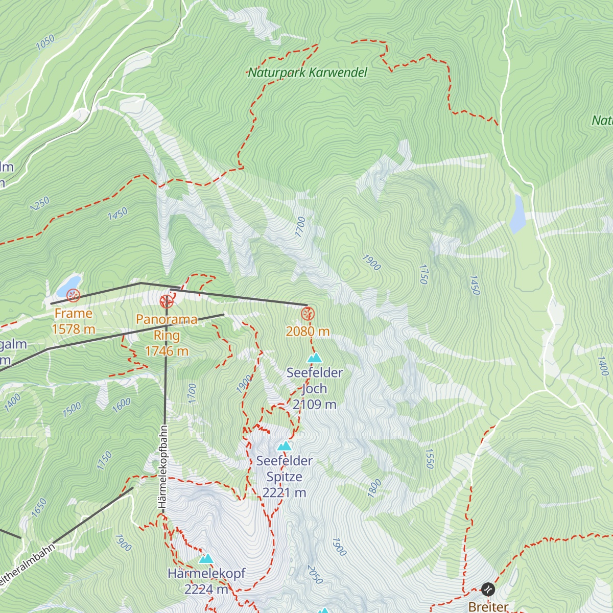 Café on the hilltop map