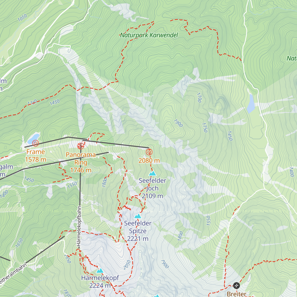 Café on the hilltop map