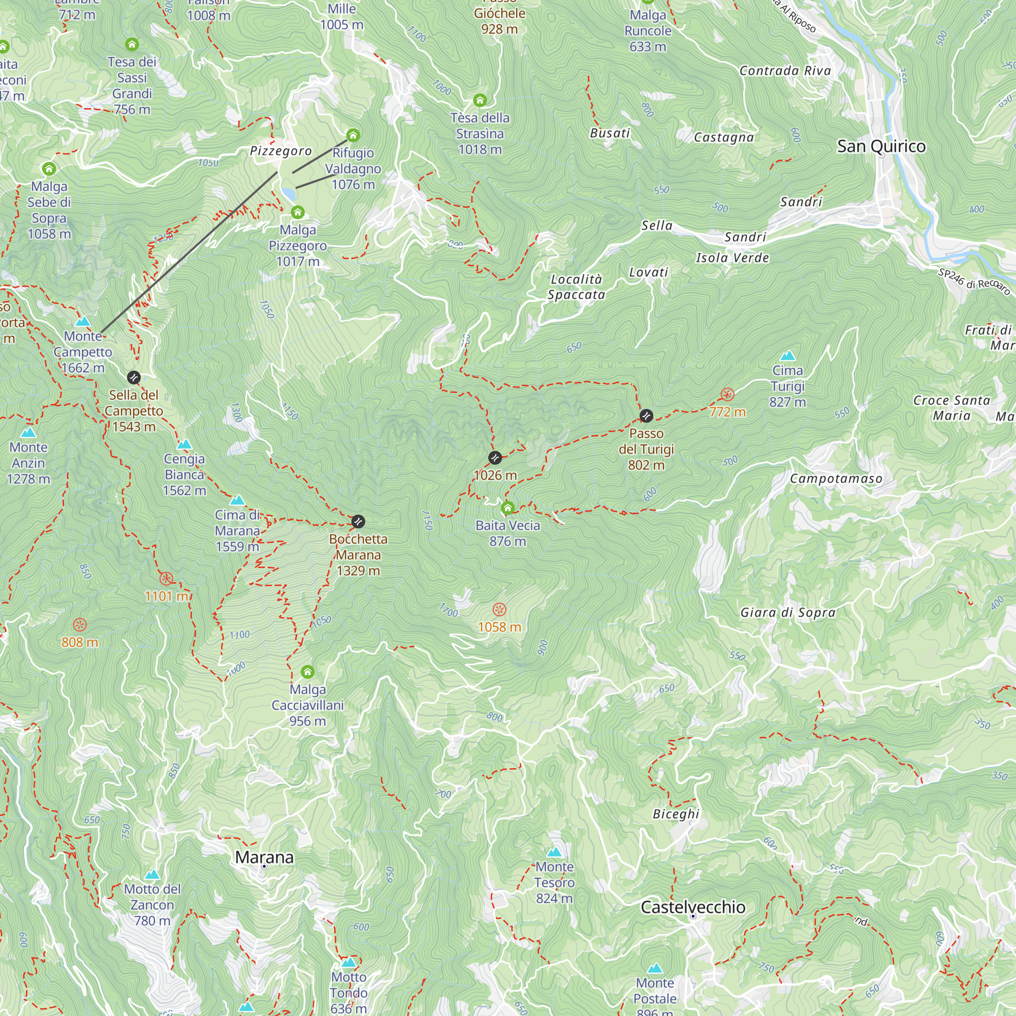 Baita Vecia map