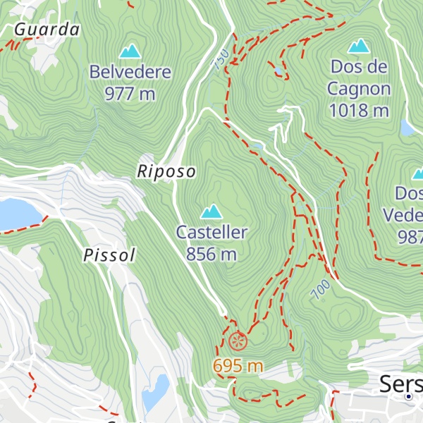 Map of Casteller