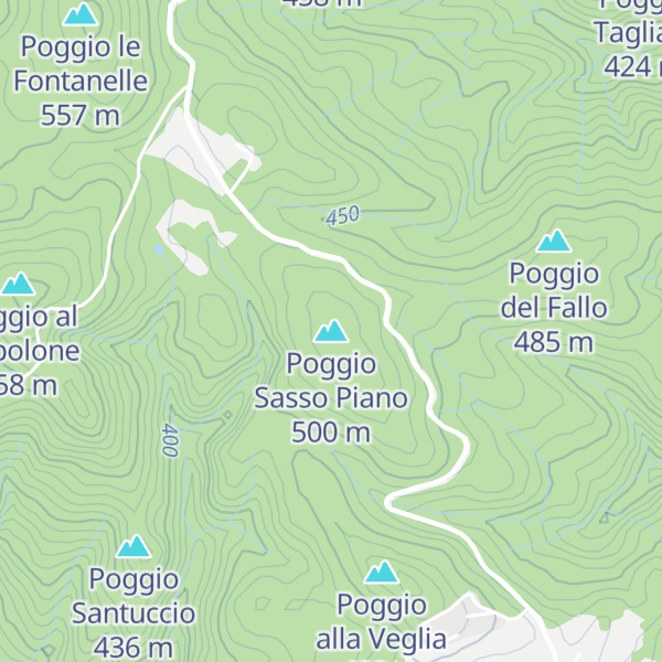 Map of Poggio Sasso Piano
