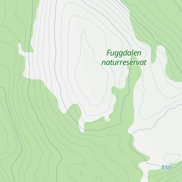 Map of Fuggsjøvola