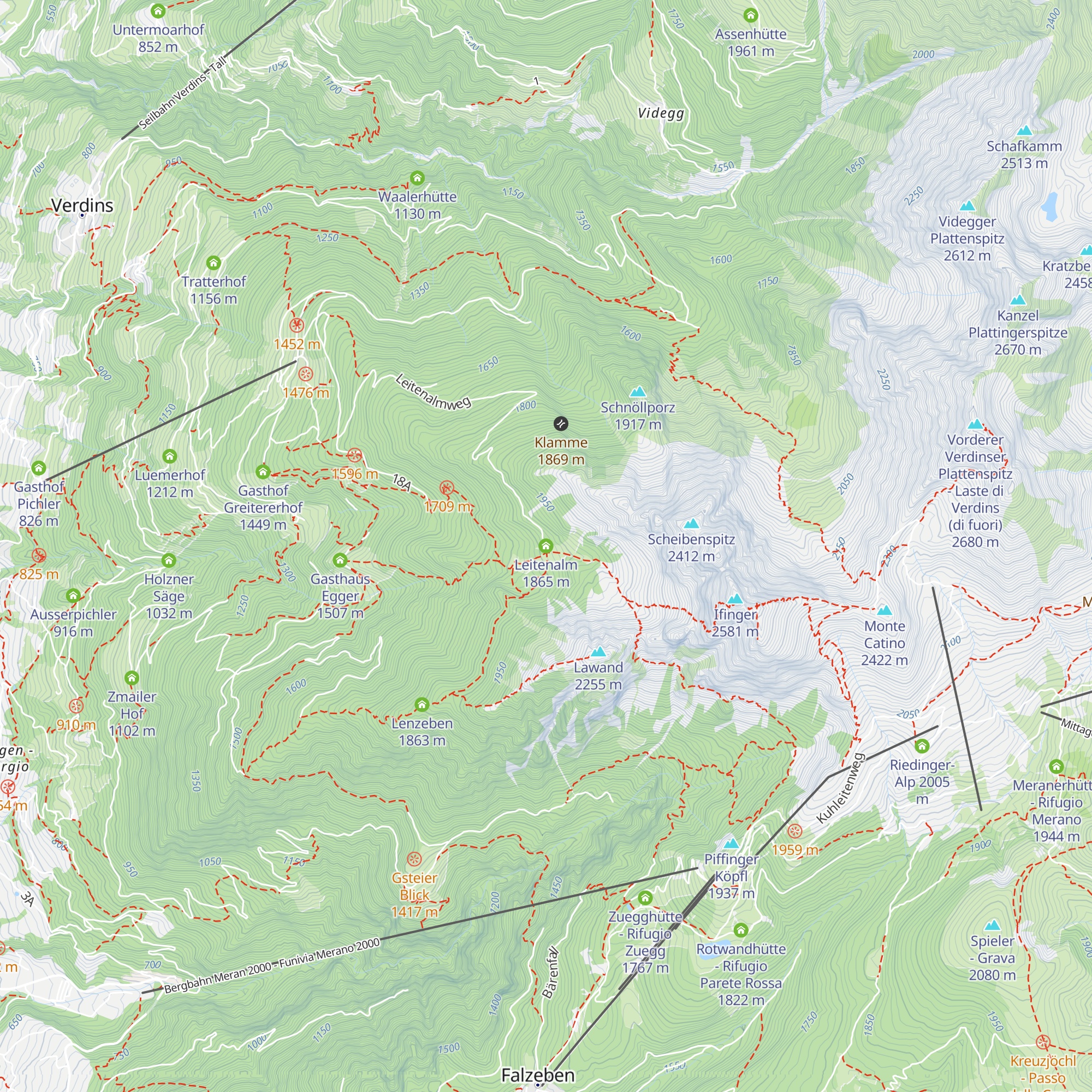 Leitenalm map