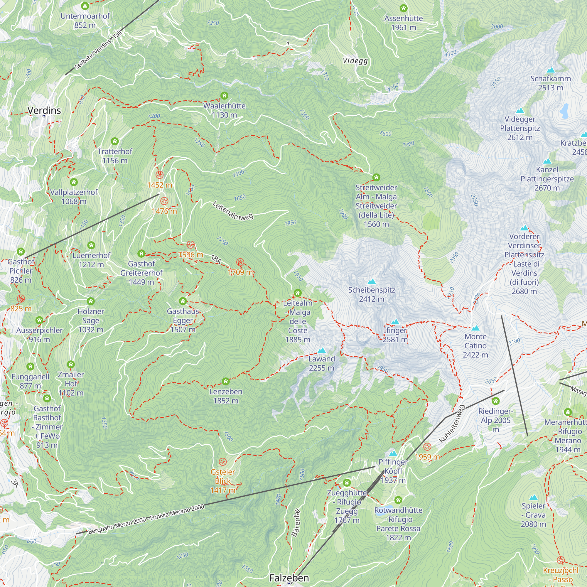 Leitenalm map