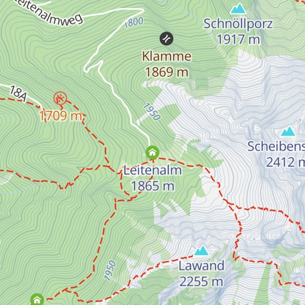 Map of Leitenalm