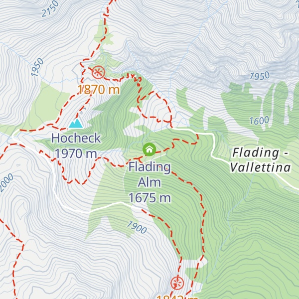 Map of Flading Alm