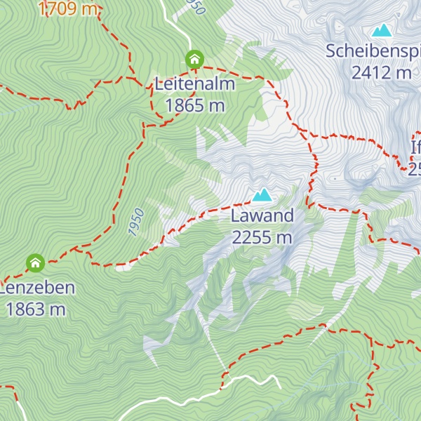 Map of Egger Jöchl - Giogo di Dosso