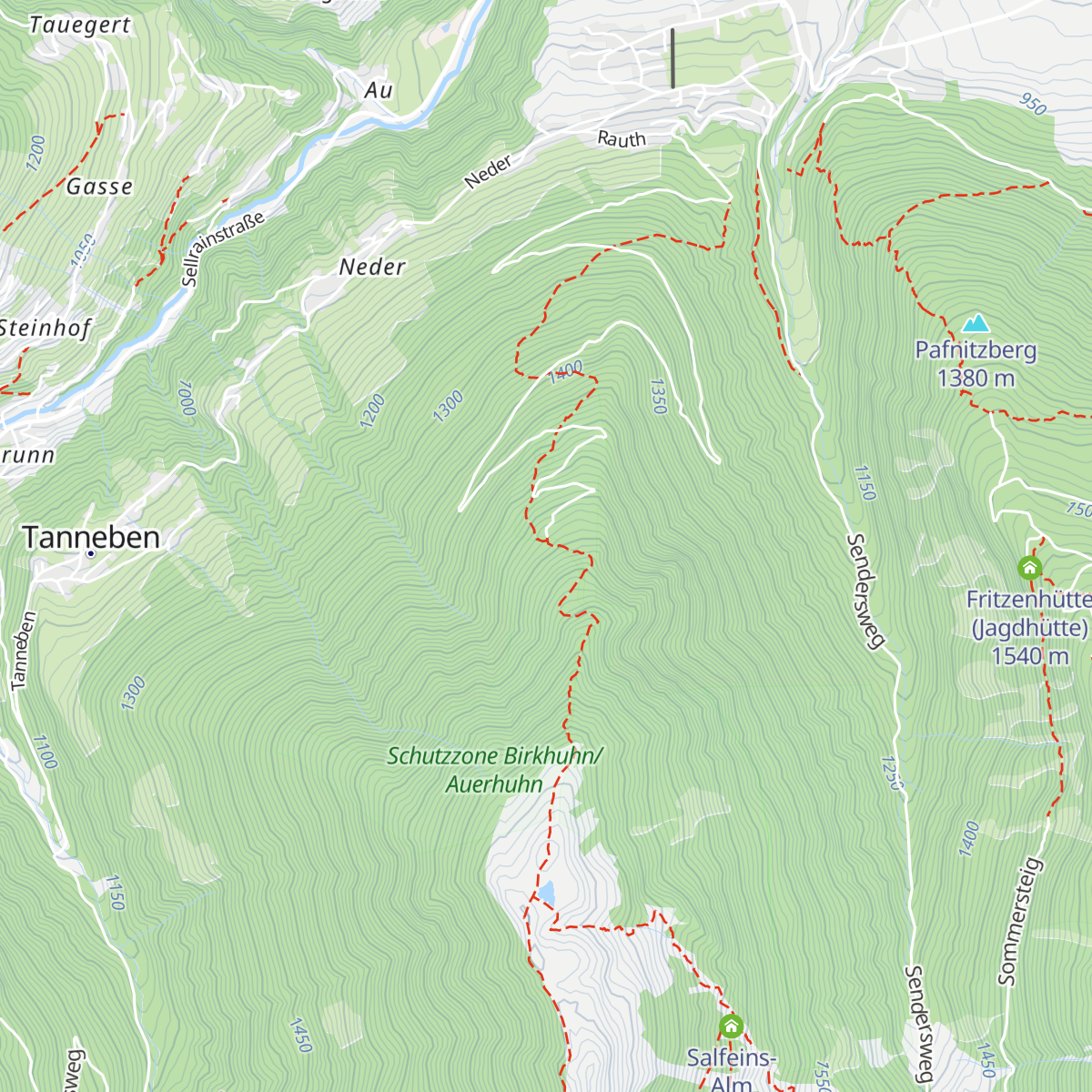 Nederer Hütte (Jagdhütte) map