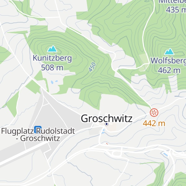 Map of Vogelberg