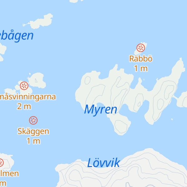 Map of Porsholmen