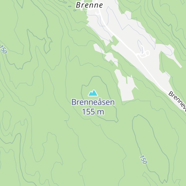 Map of Brenneåsen
