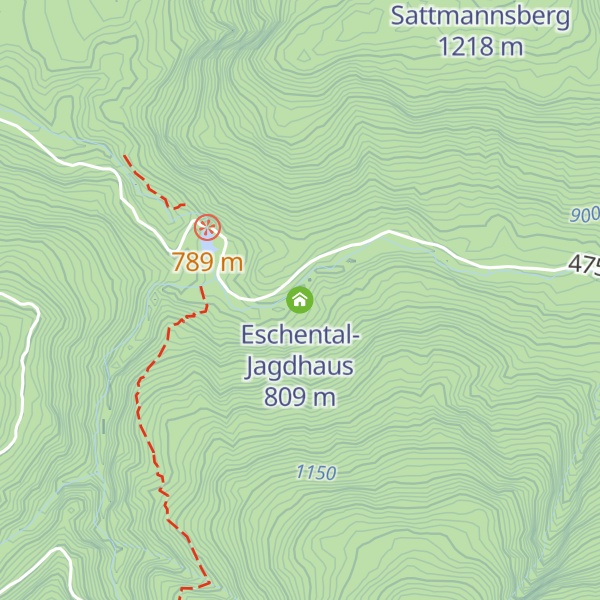 Map of Eschental-Jagdhaus