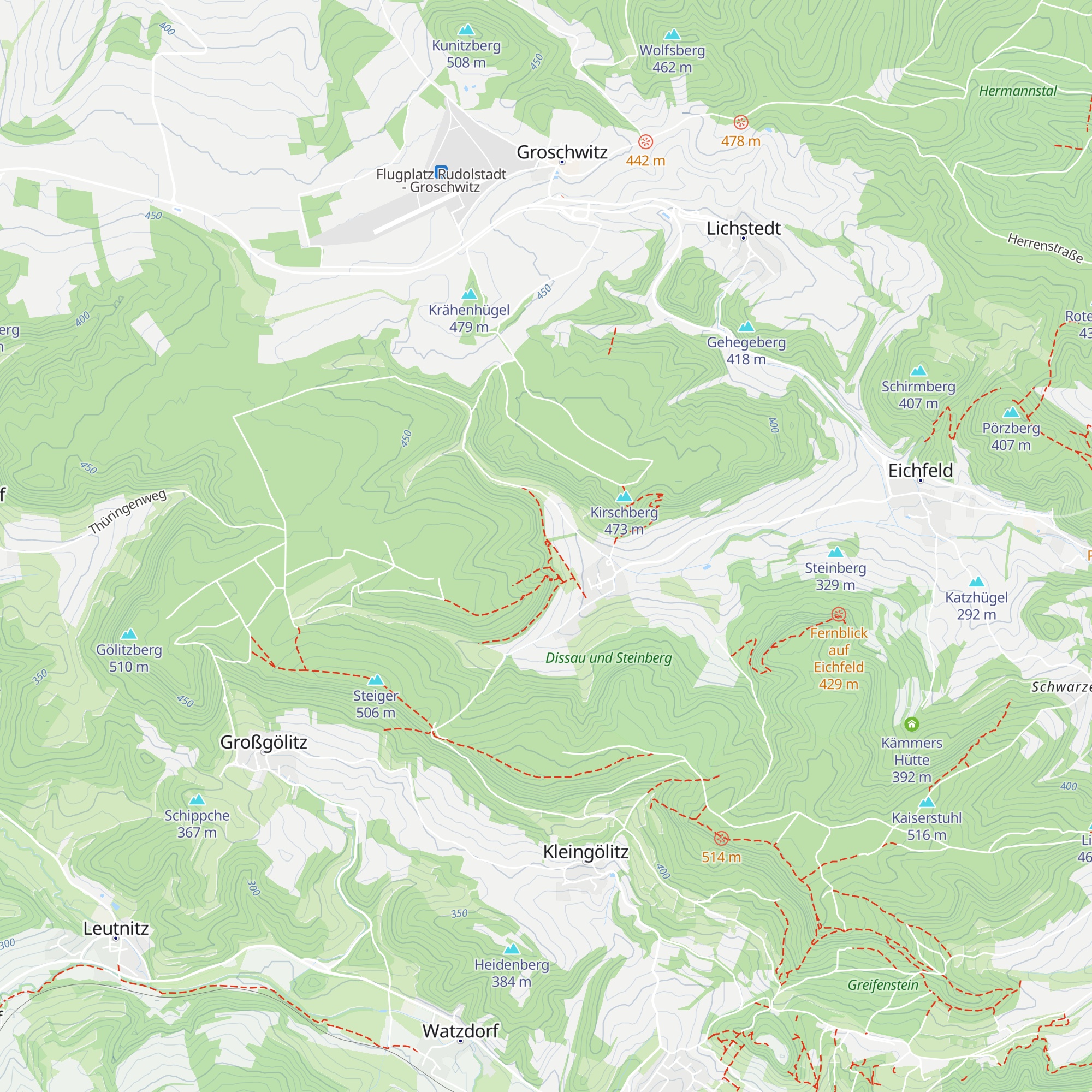 Bredel-Hütte map