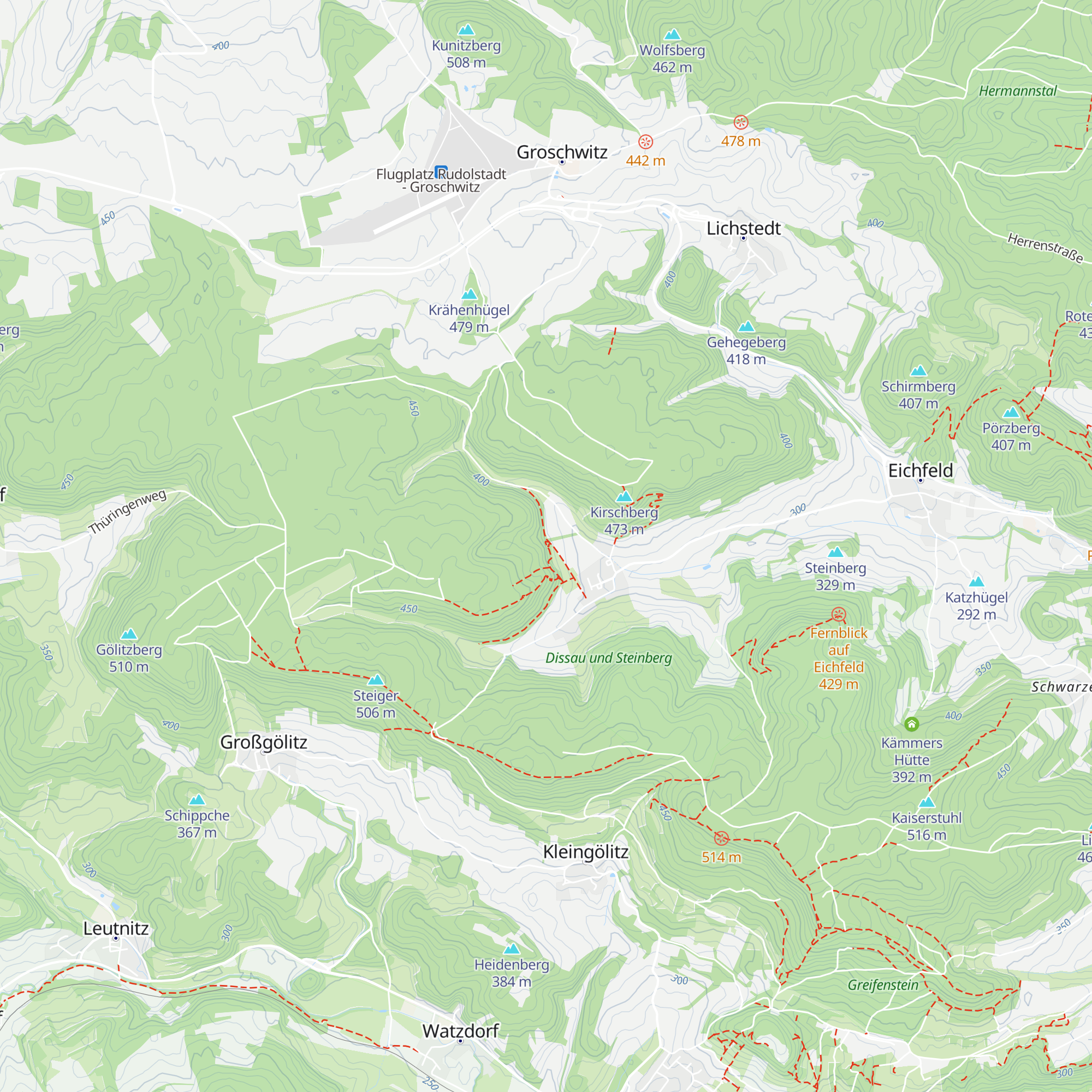 Bredel-Hütte map